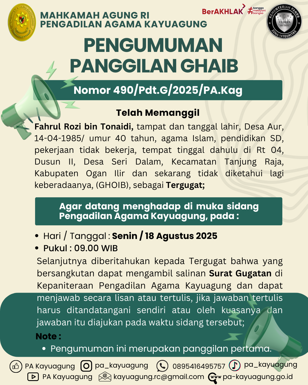 490/Pdt.G/2025/PA.Kag